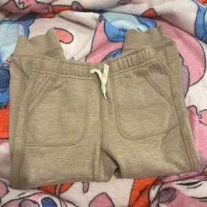 Boy Kids Tan Jogger Sweatpants